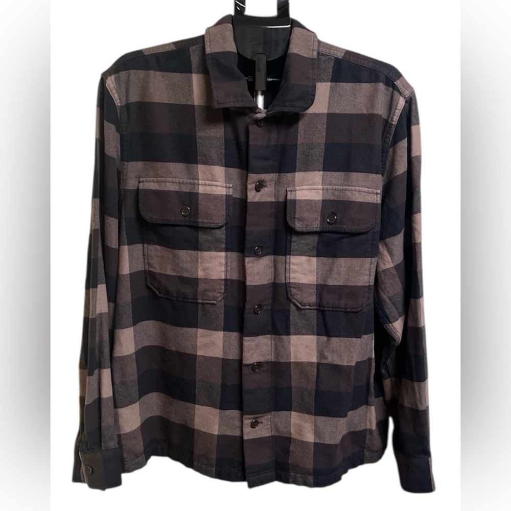 Banana Republic Brown Plaid Button-Down Shirt